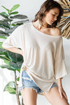 Ribbed Oversized Top
