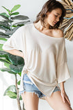 Ribbed Oversized Top