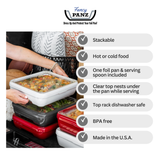 Pan Frame w/ Lid & Hot or Cold Gel Pack - Red