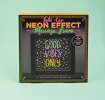 Light Up Neon Effect Frame - With 3 Pens!
