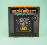 Light Up Neon Effect Frame - With 3 Pens!