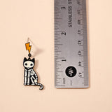 Cat Skeleton Earrings