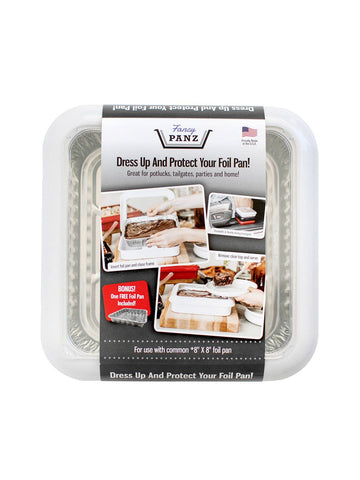 8x8 Pan Frame w/ Lid & Serving Spoon - White