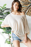 Ribbed Oversized Top
