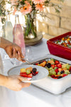 Pan Frame w/ Lid & Hot or Cold Gel Pack -White