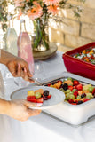 Pan Frame w/ Lid & Hot or Cold Gel Pack -White