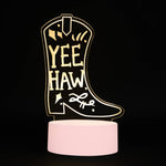 Light Up Acrylic Sign – Cowboy Boot