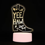 Light Up Acrylic Sign – Cowboy Boot