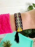 Tassel Friendship Bracelet Black