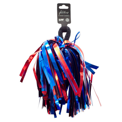 Red Royal Shimmer Hair and Wrist Pom Poms School Spirit