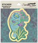 Sipsey Wilder - Go with the Flow Manatee Vinyl Sticker