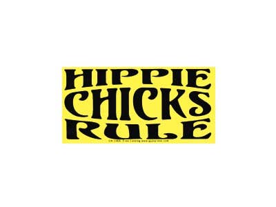 Gypsy Rose - Hippie Chicks Rule Bumper Sticker