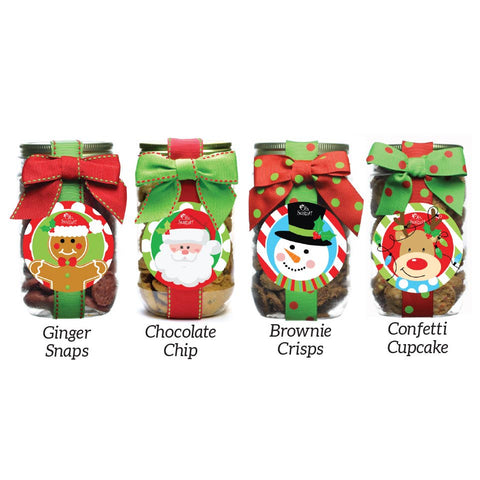Cookies - Christmas Holiday Mixed Flavor Case - Pint Jars