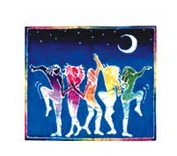Gypsy Rose - Dancing in Night Window Sticker