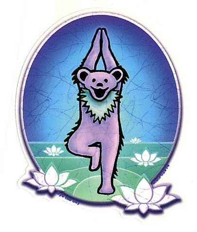 Gypsy Rose - Grateful Dead Dancing Bear Yoga W/Lotus Sticker