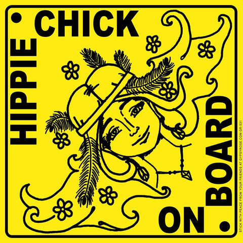 Gypsy Rose - Hippie Chick on Board Sticker