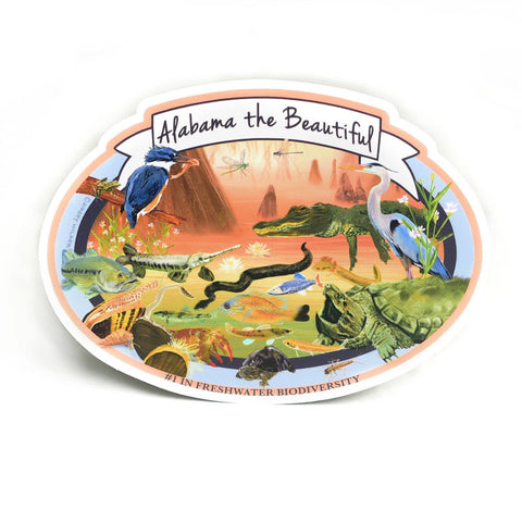 Alabama the Beautiful Biodiversity Vinyl Sticker