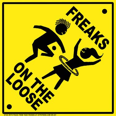 Gypsy Rose - Freaks On The Loose Sticker
