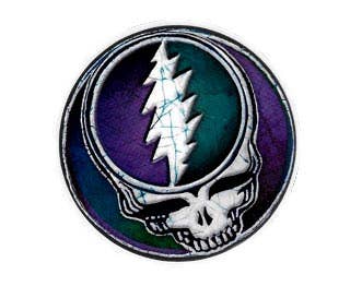 Gypsy Rose - Grateful Dead Small Purple Steal Your Face Sticker